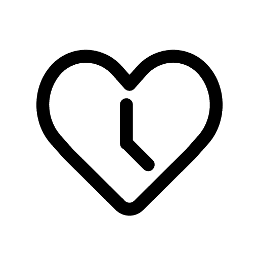 A white clock displayed on a black background, emphasizing the clock's design and time features