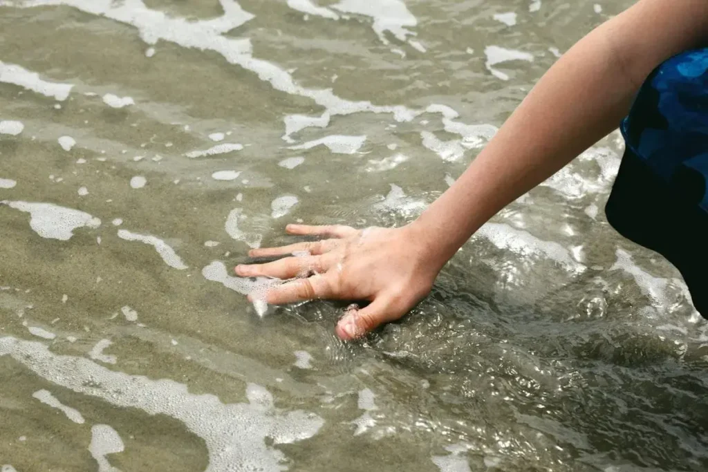person practicing mindfulness