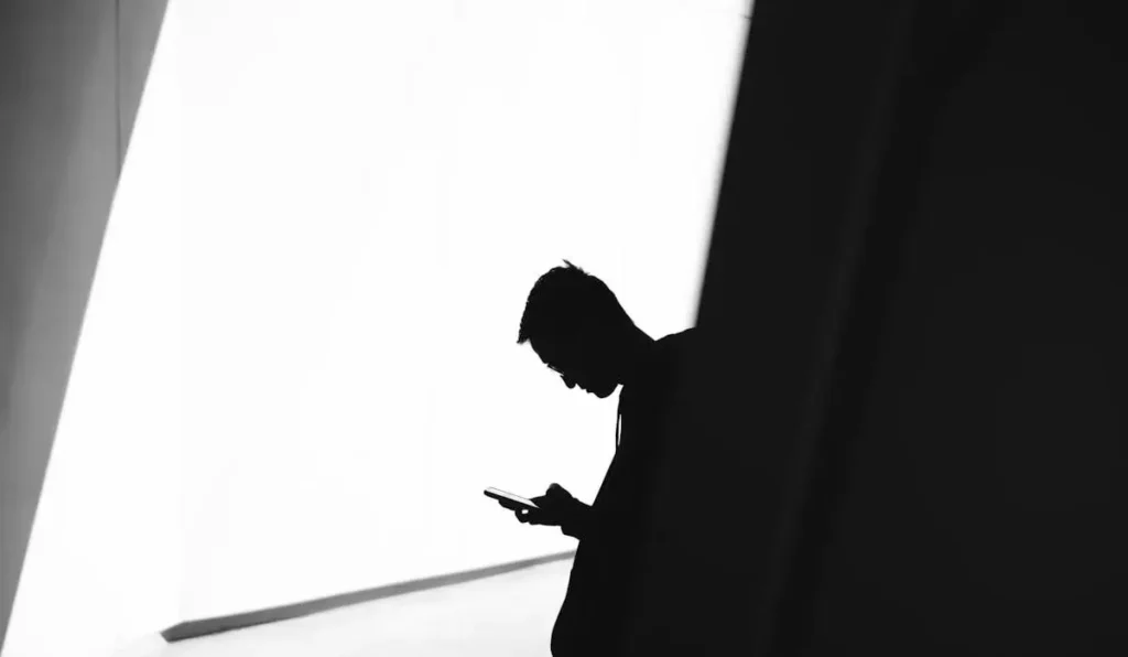 person practicing mindfulness