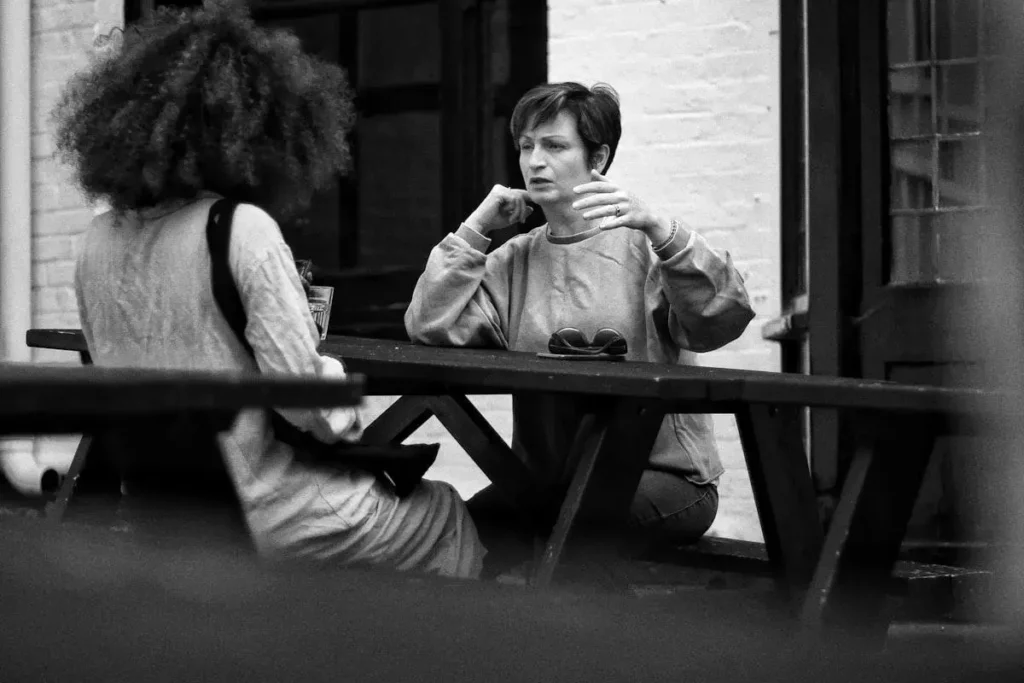people discussing