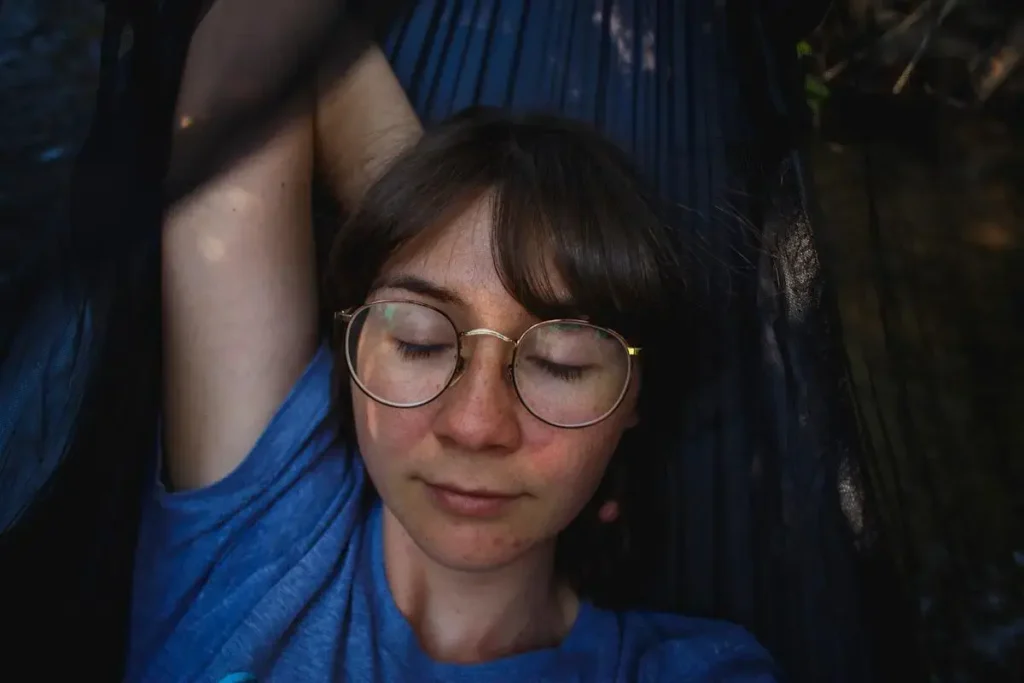 person relaxing