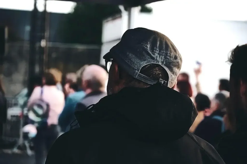 people sharing experiences