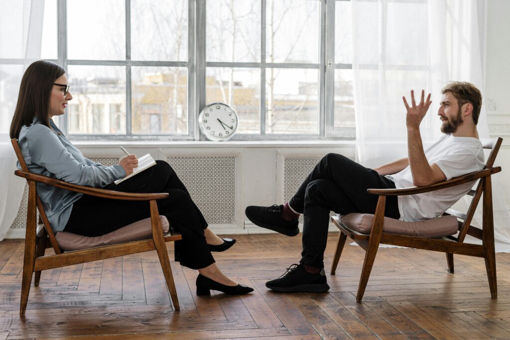person receiving therapy