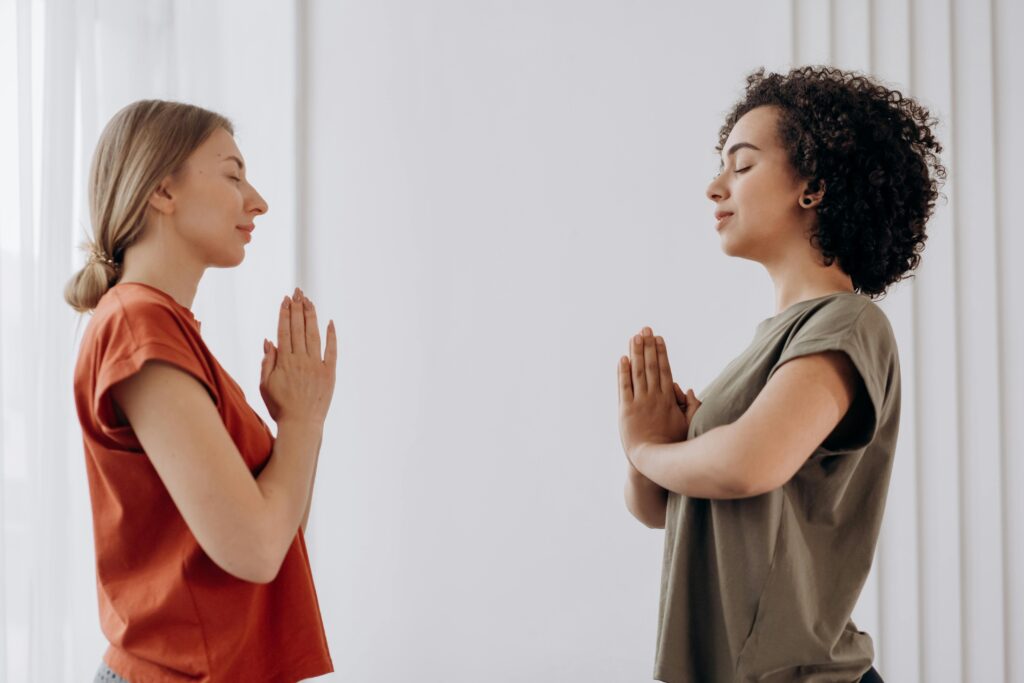 people practicing mindfulness