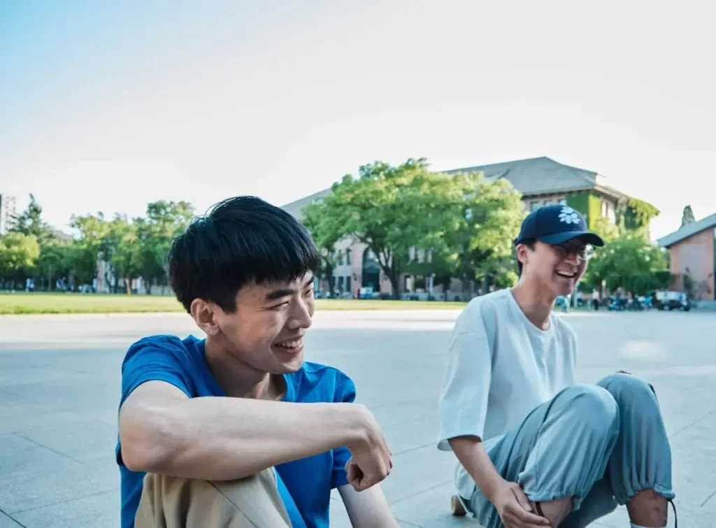 people laughing