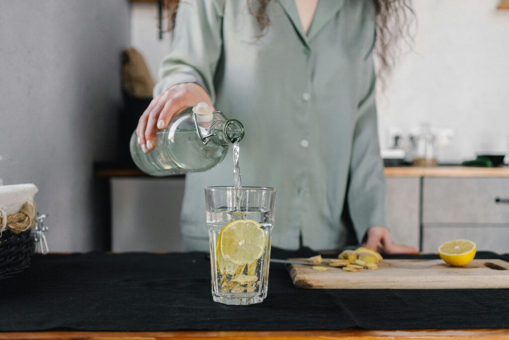 person practicing self-care