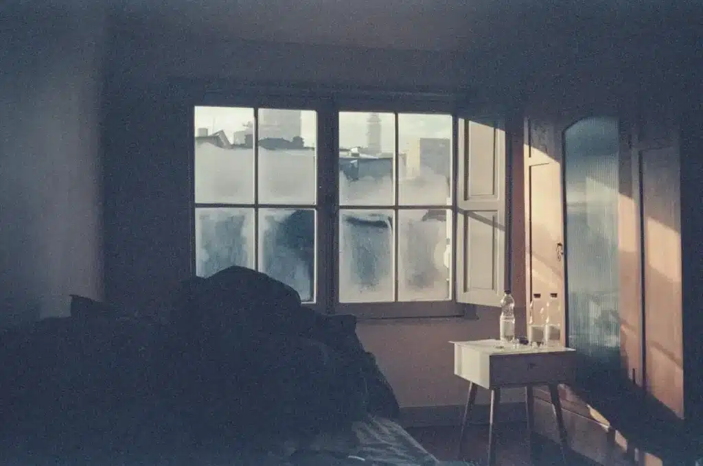 person reflecting home