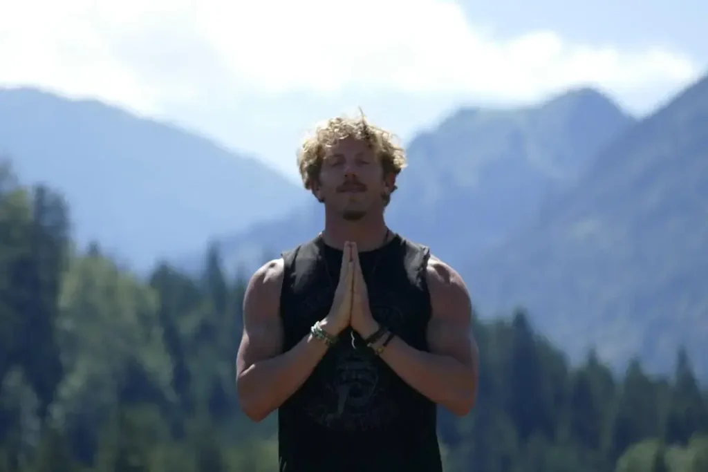 person practicing mindfulness