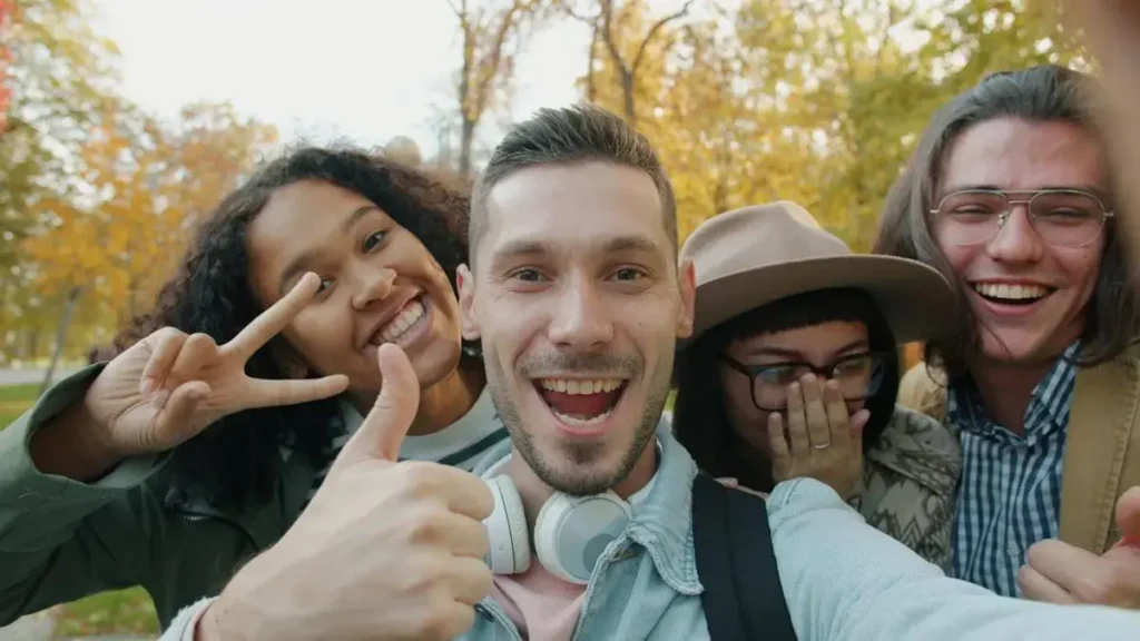 people celebrating together