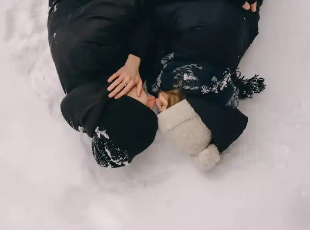 couple connecting comfortably